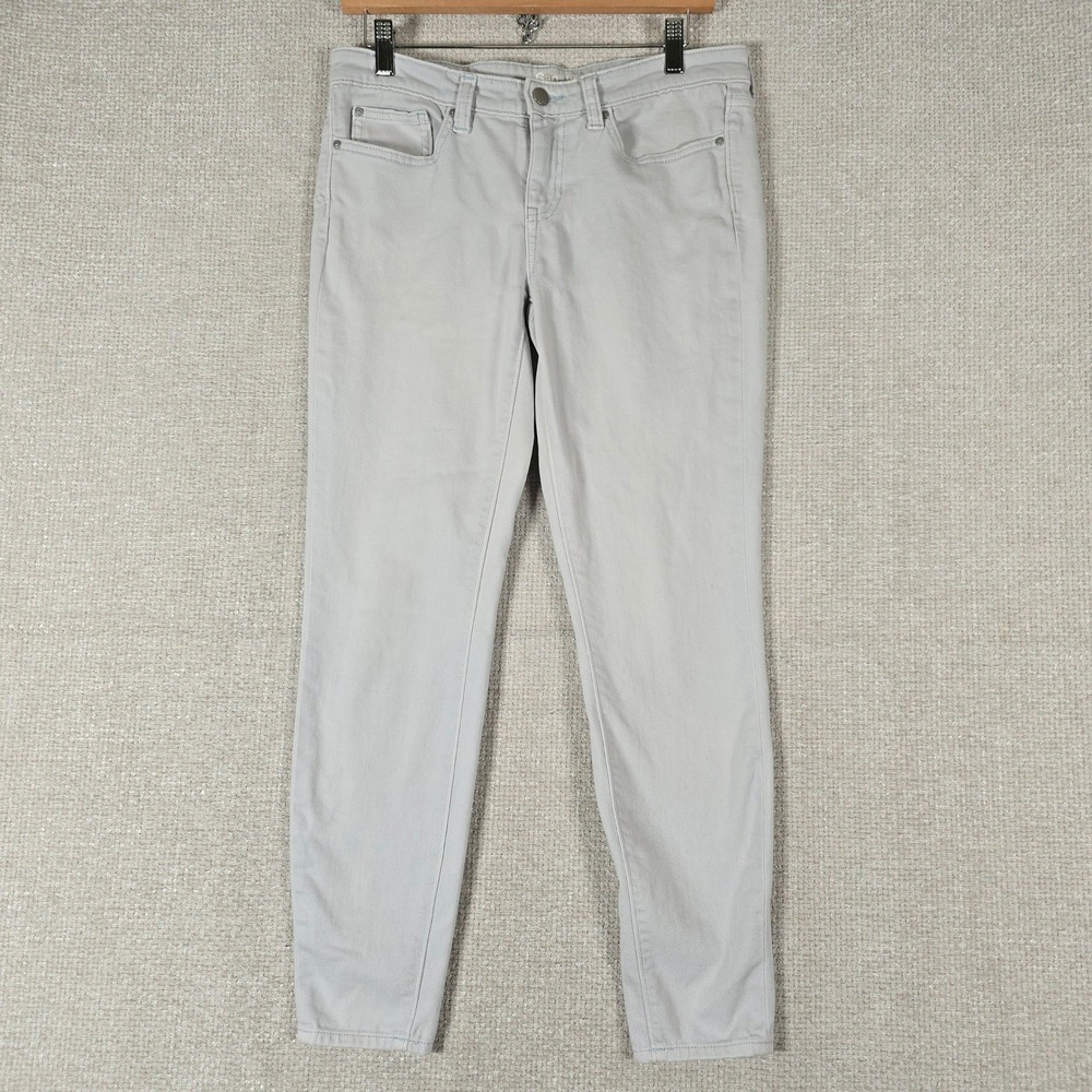 Gap Womens Legging Skimmer Jeans Light Grey Stretch Ankle Cropped Size 6/28